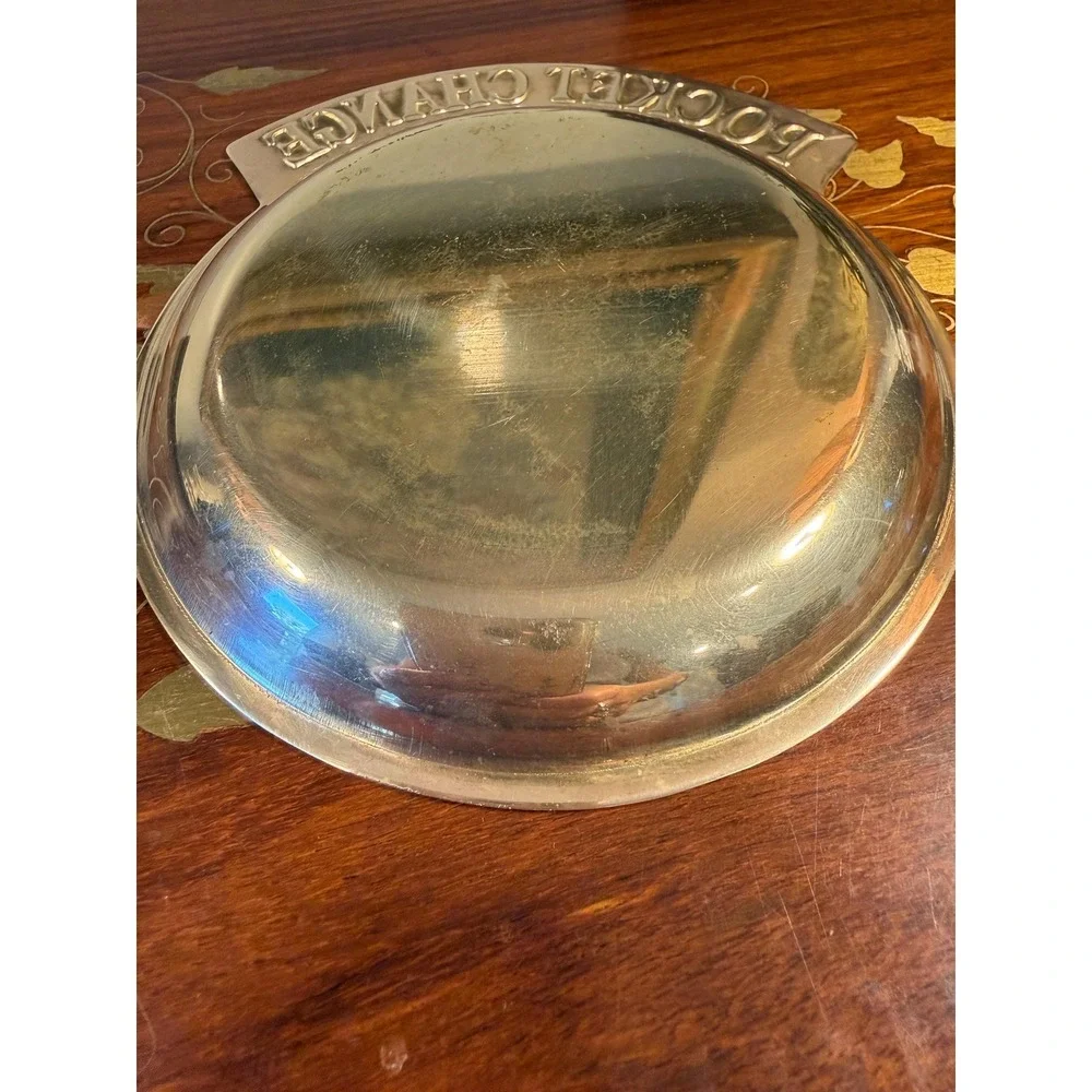 Vintage Brass Pocket Change Tray